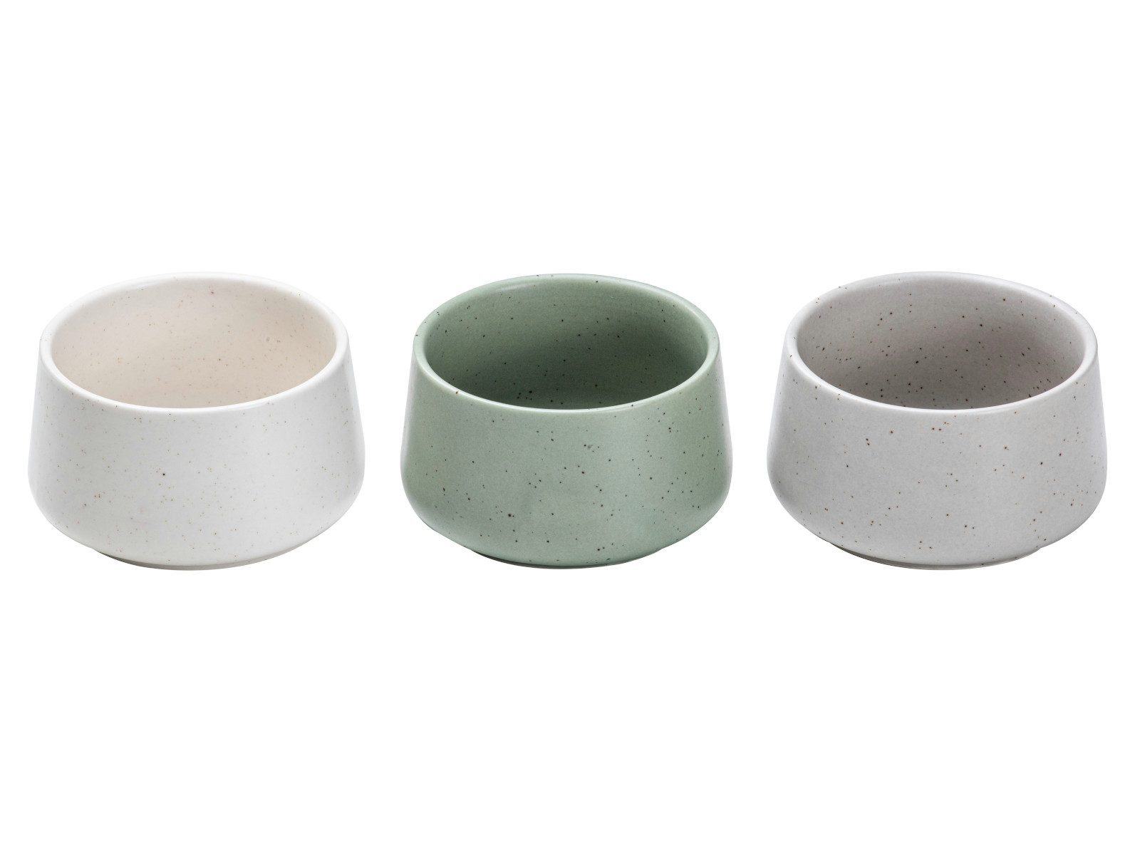 Ladelle Servierschüssel ELEMENTS Schalenset mittel assortiert Set3, Steinzeug, (Schüsseln & Schalen), Elements Assorted Mid 3pk Bowl Set 9.4x9.4x5.5cm