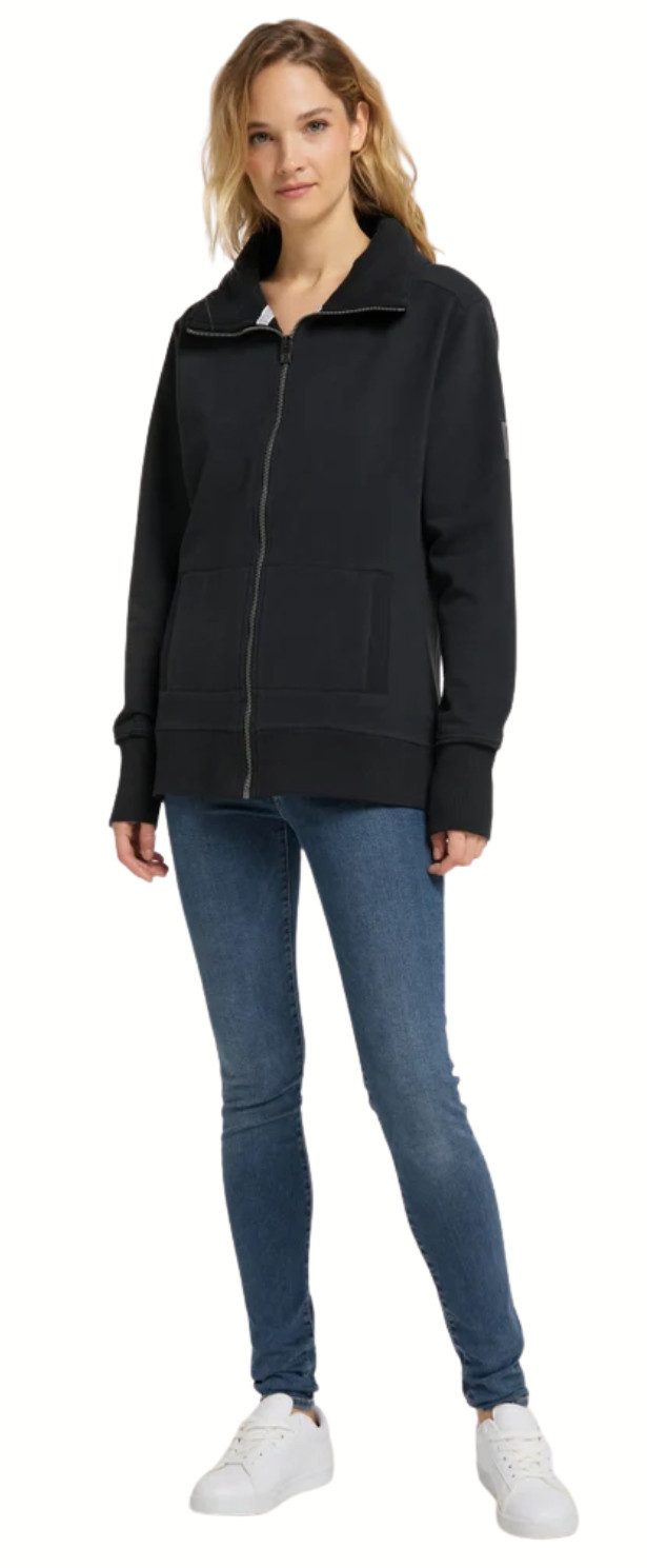 Elbsand Sweatjacke Elbsand, Alvis Sweatjacke mit stylischem Kragen hoher Kragen