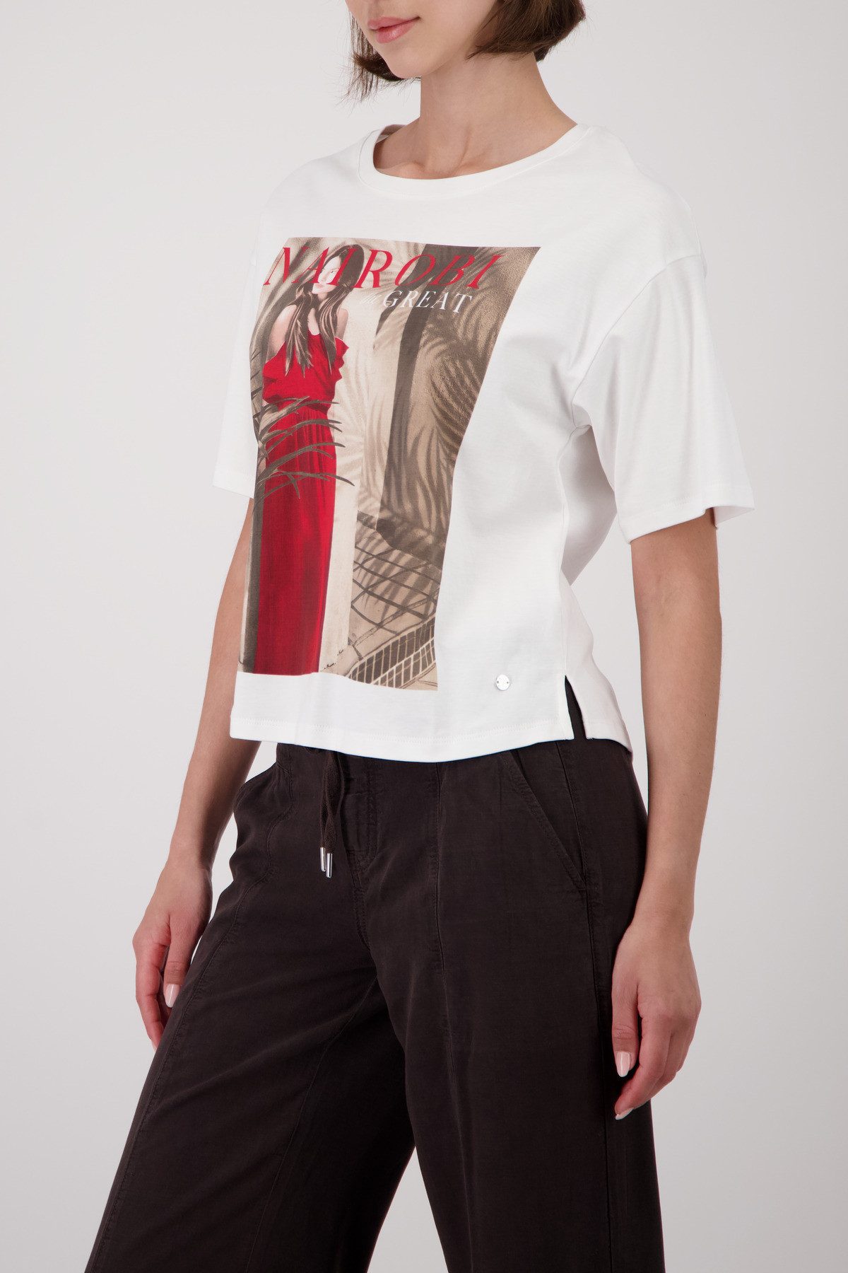 Monari T-Shirt Shirt Frau Regular fit mit Frauen-Print
