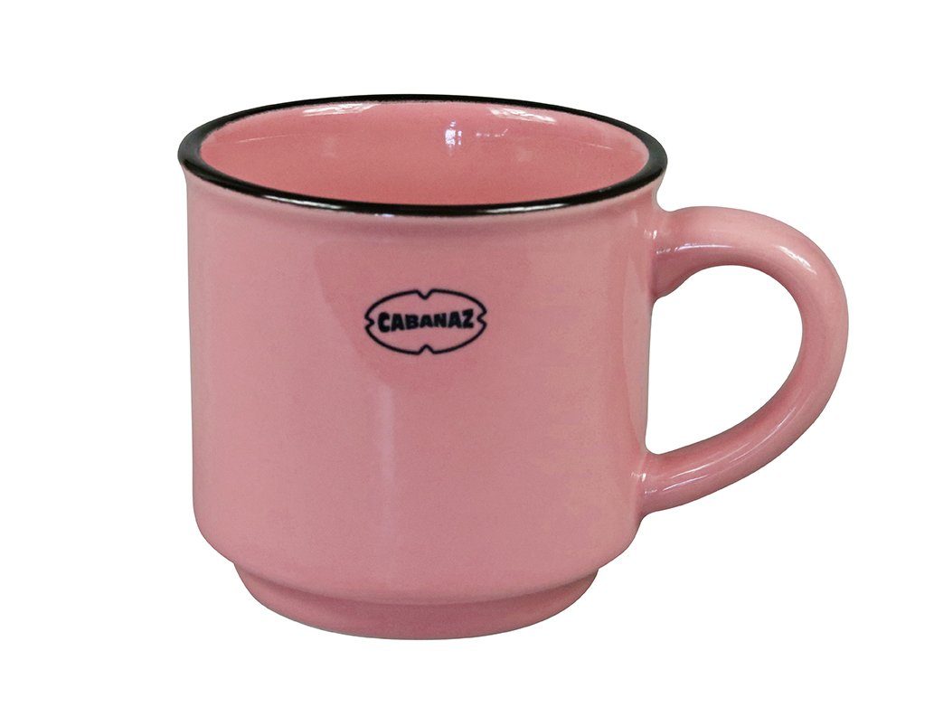 Farbauswahl Cabanaz pink Capventure Espresso Tasse Material: Espressotasse, Retro Cup Mocca Tasse Keramik