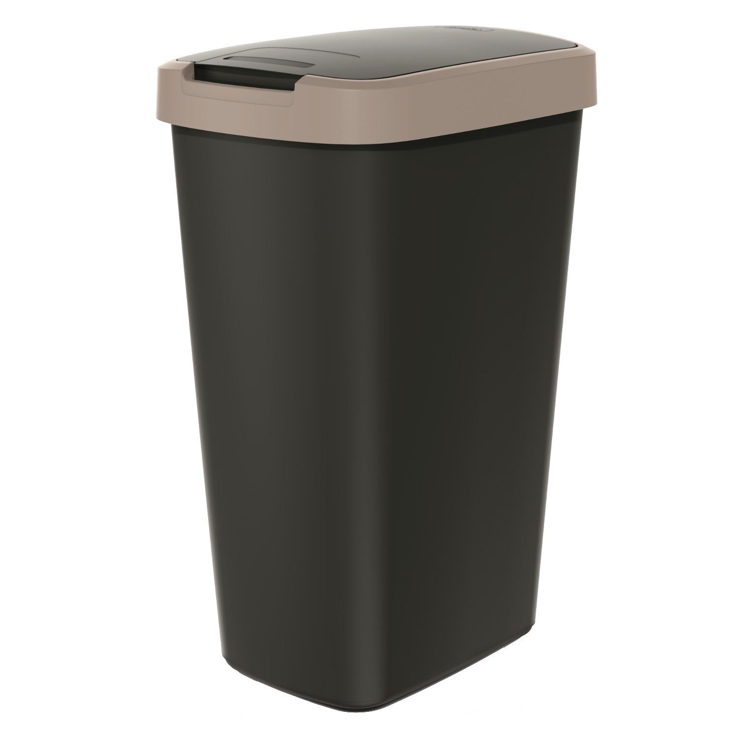 Keden Mülleimer Compacta Q, Abfallbehälter 45l mit Deckel KEDEN COMPACTA Q Braun