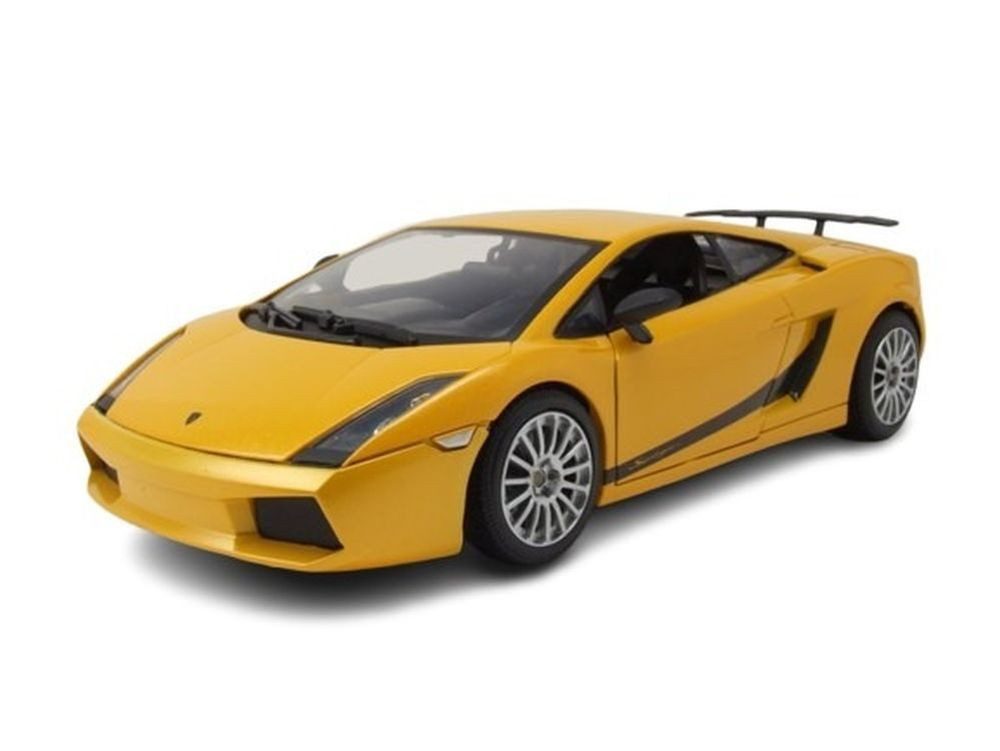 Motormax Modellauto Lamborghini Gallardo Superleggera 2007 gelb, Maßstab 1:18