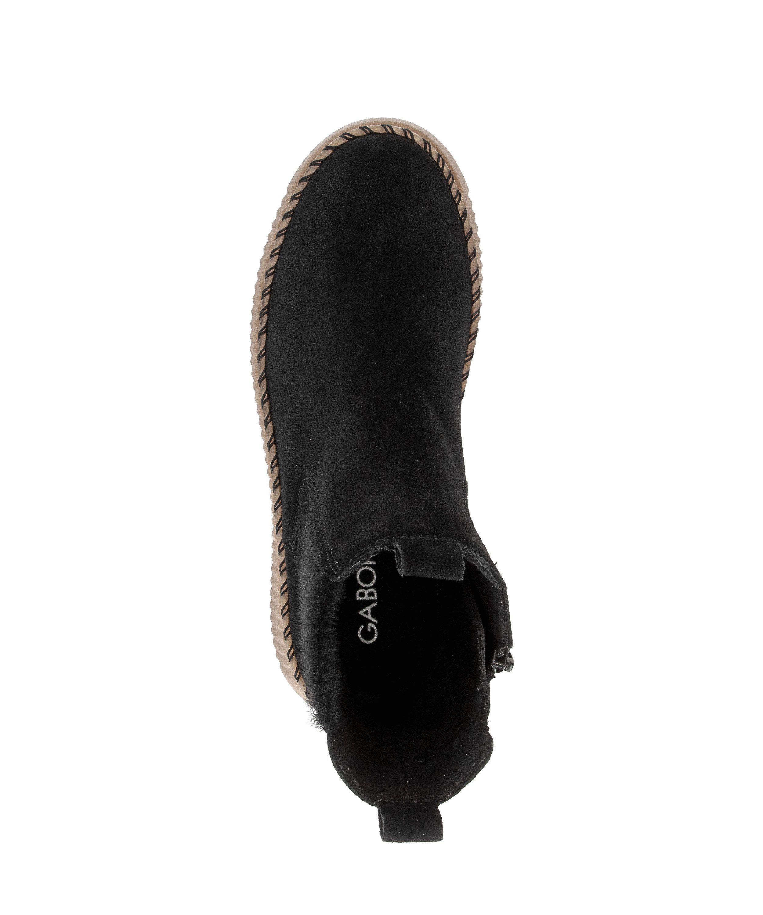 Gabor Chelseaboots Plateau, Stiefelette mit zwei Anziehlaschen