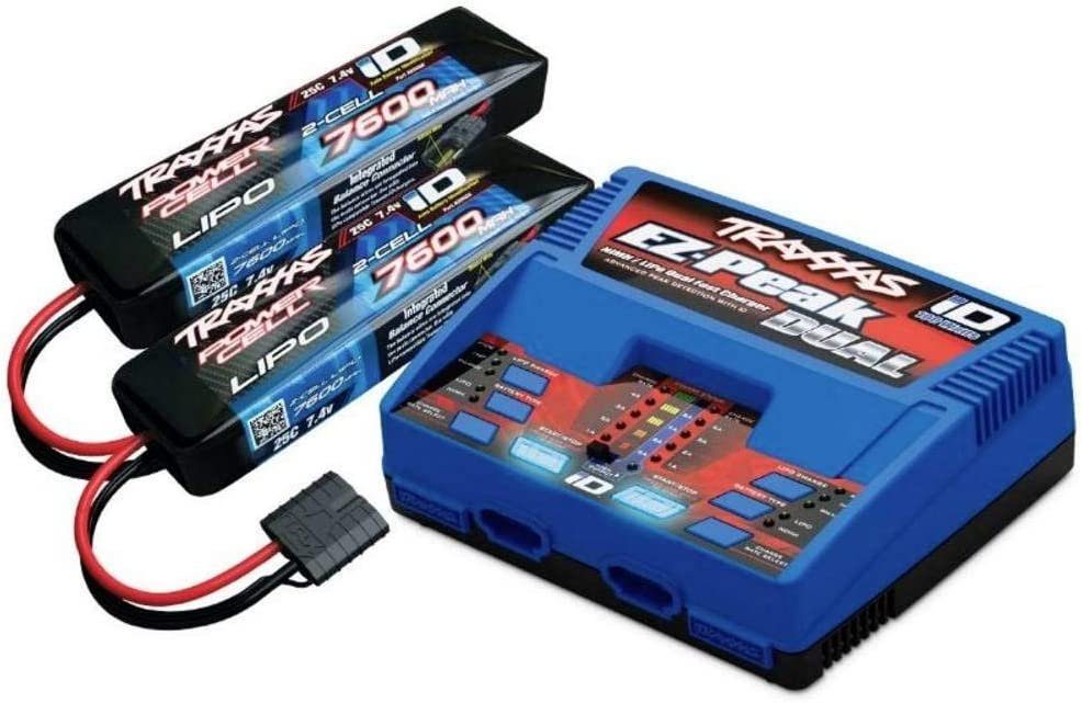 Traxxas Spielzeug-Auto Ladegerät EZ-Peak Dual 8A und 2S 7600mAh Akku Combo, günstig online kaufen