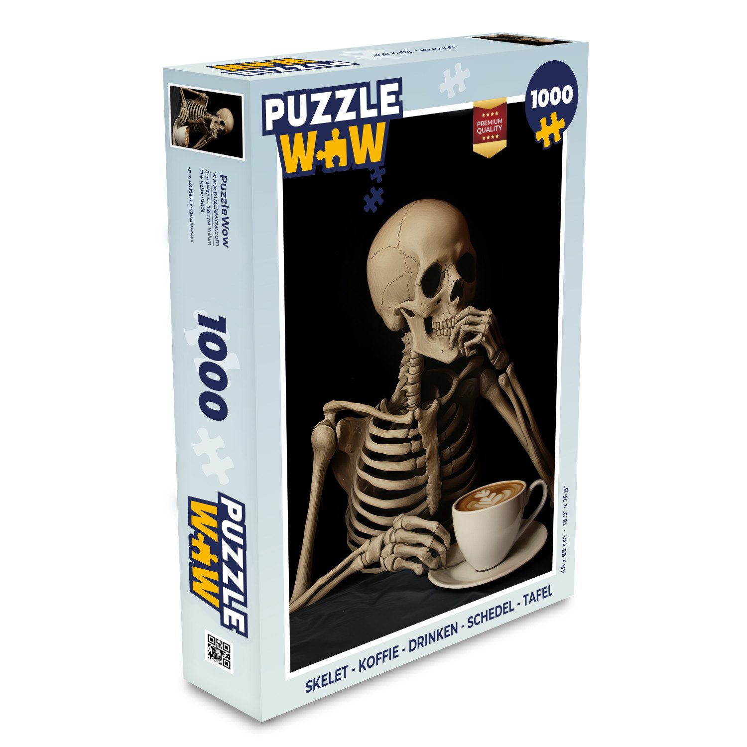 MuchoWow Puzzle Skelett - Kaffee - günstig online kaufen