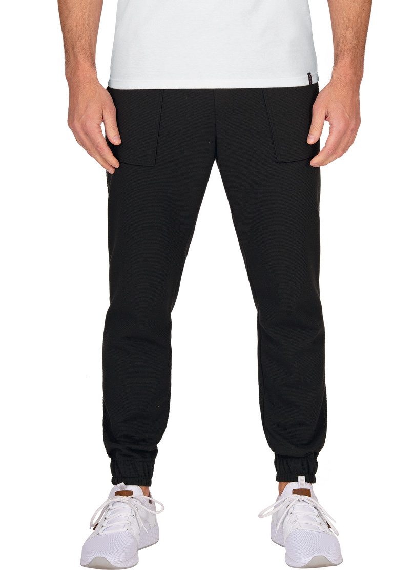 Trigema Jerseyhose TRIGEMA Jogginghose mit aufgesetzten Taschen (1-tlg)