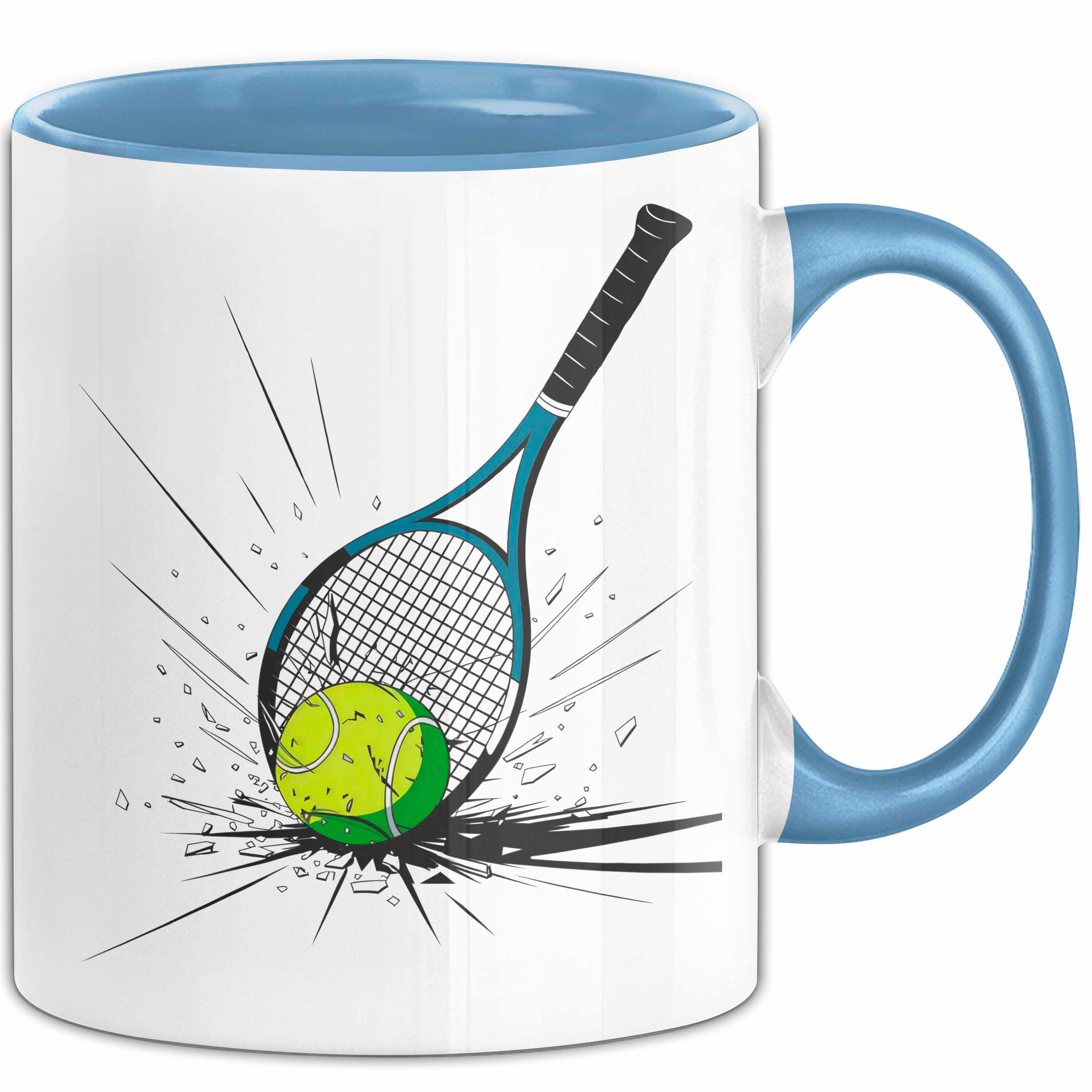 Trendation Tasse Tennis Spieler Tasse Geschenkidee für Tennisliebhaber