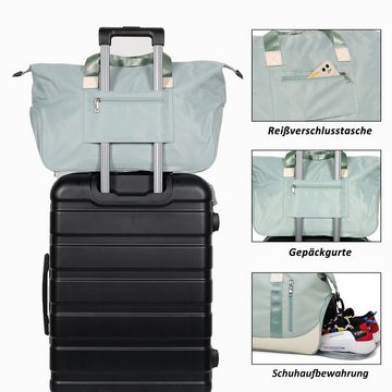 TAN.TOMI Reisetasche Reisetasche Damen Handgepäck Tasche Sporttasche Weekender Bag, Schwimmtasche Wasserdicht Travel Bag Fitnesstasche mit Schuhfach