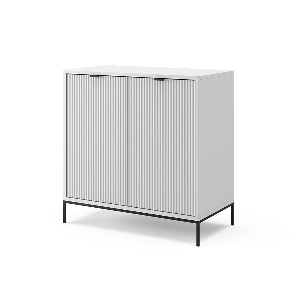 Vicco Kommode Eliza, Weiß, 80 x 81.2 cm mit 2 Türen (1 St)