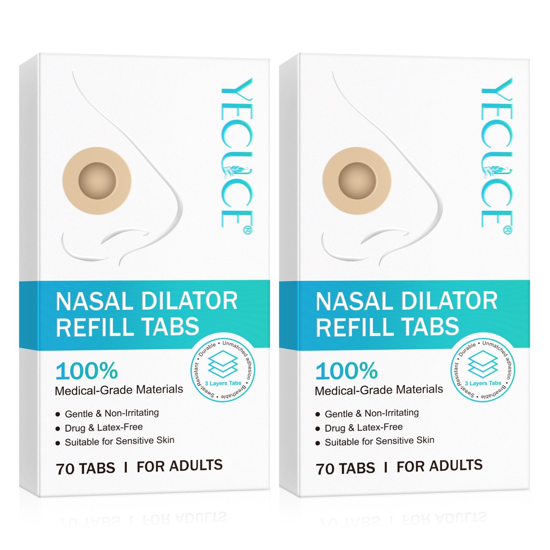 P-Beauty Cosmetic Accessories Nasenpflaster Magnetische Nasenstrip Nasenpflaster Schnarchreduzierung Schnarchstopp, Nasenclip, Schnarchstopp, Set,Nasenstrip