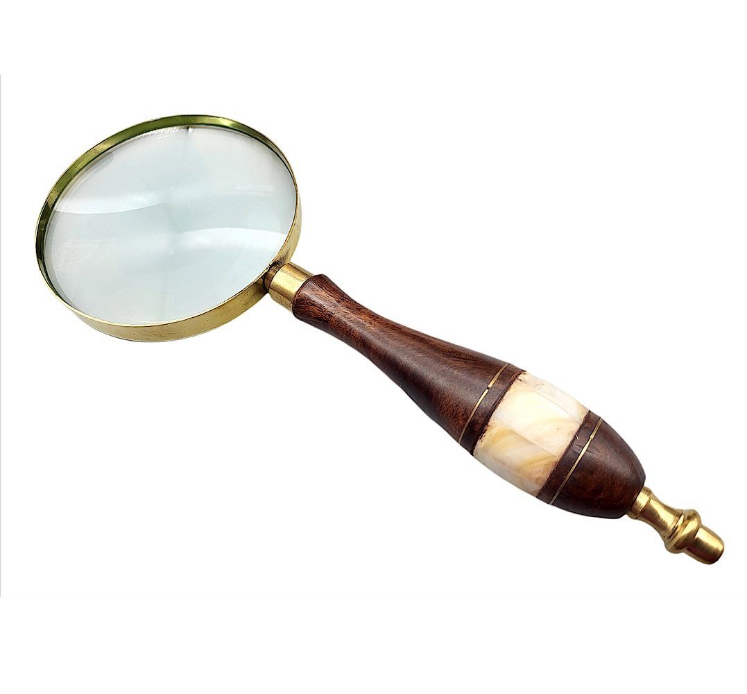 Handlupe Lupe, Leselupe, Retro Vergrößerungsglas, Lesehilfe