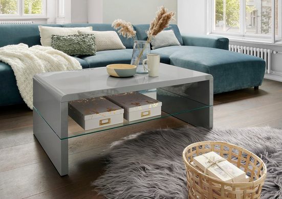 Paroli Couchtisch, mit Klarglasablageplatte kaufen | OTTO