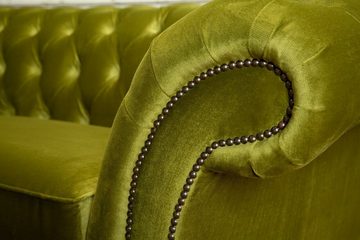 JVmoebel Chesterfield-Sofa Chesterfield Couch Textil Couchen 100 Farben zur Auswahl Dreisitzer, Die Rückenlehne mit Knöpfen.