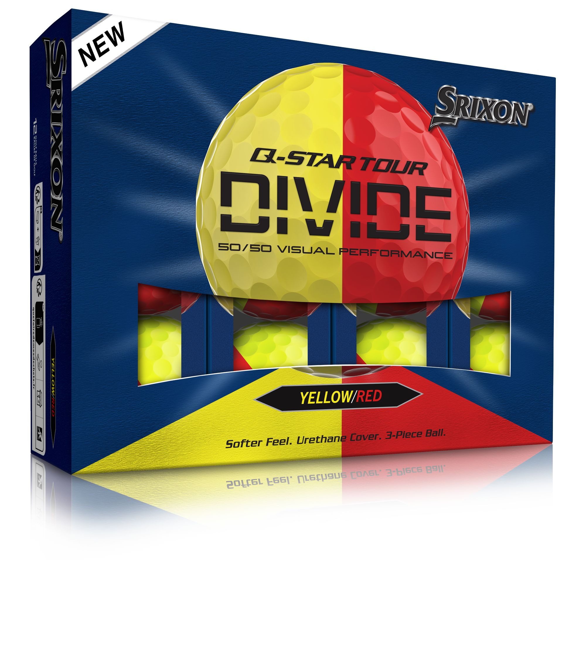 Srixon Golfball Srixon Q-Star Tour Divide Golfbälle (12er) – 3-Piece Urethan & Spin