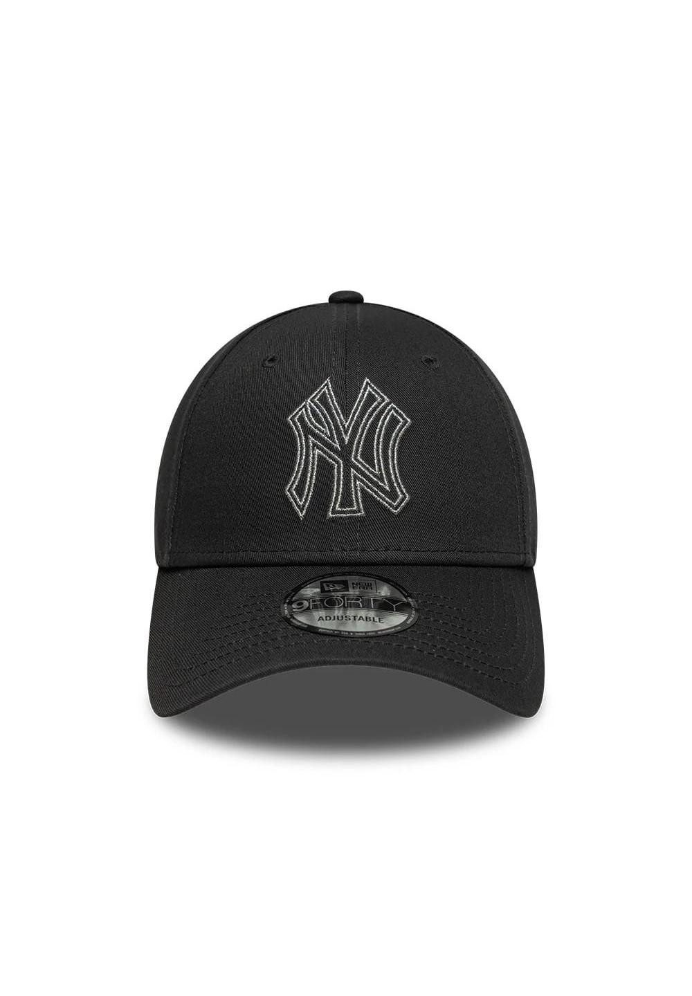 New Era Baseball Cap New York Yankees Metallic Outline 9Forty Adjustable Cap New Era Anthra (1-St)