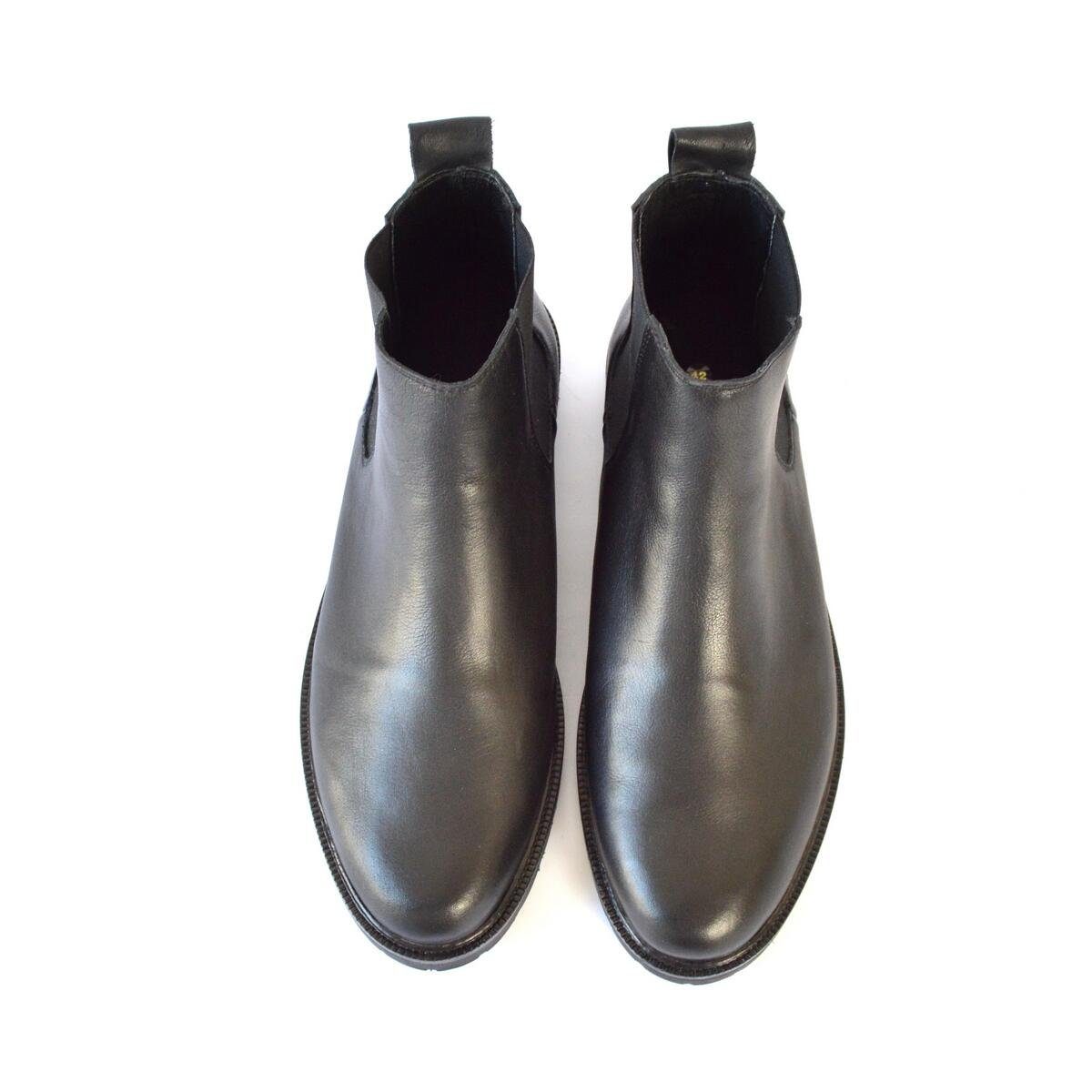 SORBAS '92 Black gefütterte Leder Chelsea Boots Chelseaboots