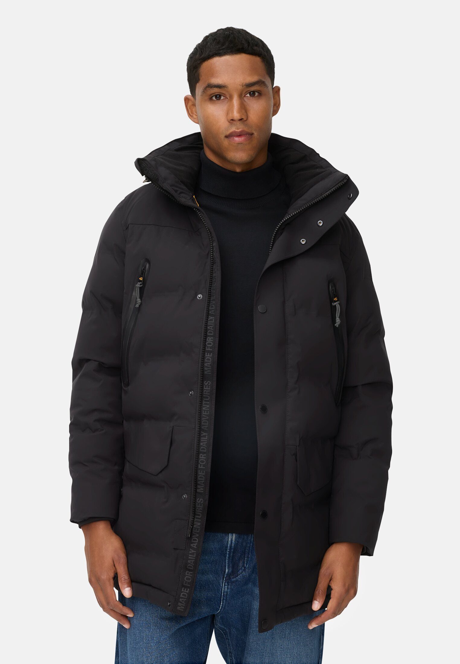 camel active Funktionsjacke mit abnehmbarer Kapuze Langarm Abnehmbare Kapuze Elastischer Bund