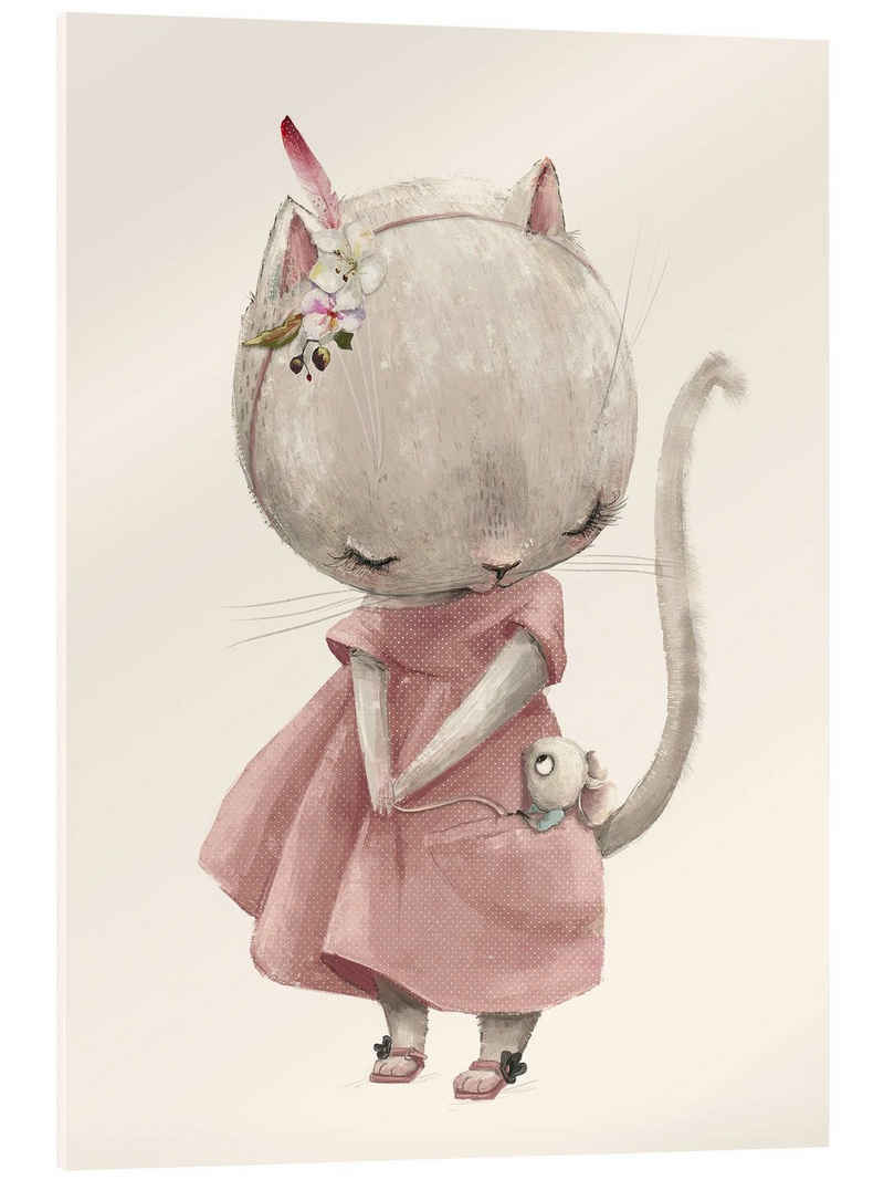 Posterlounge Acrylglasbild Eve Farb, Mein kleiner Mäusefreund, Mädchenzimmer Illustration