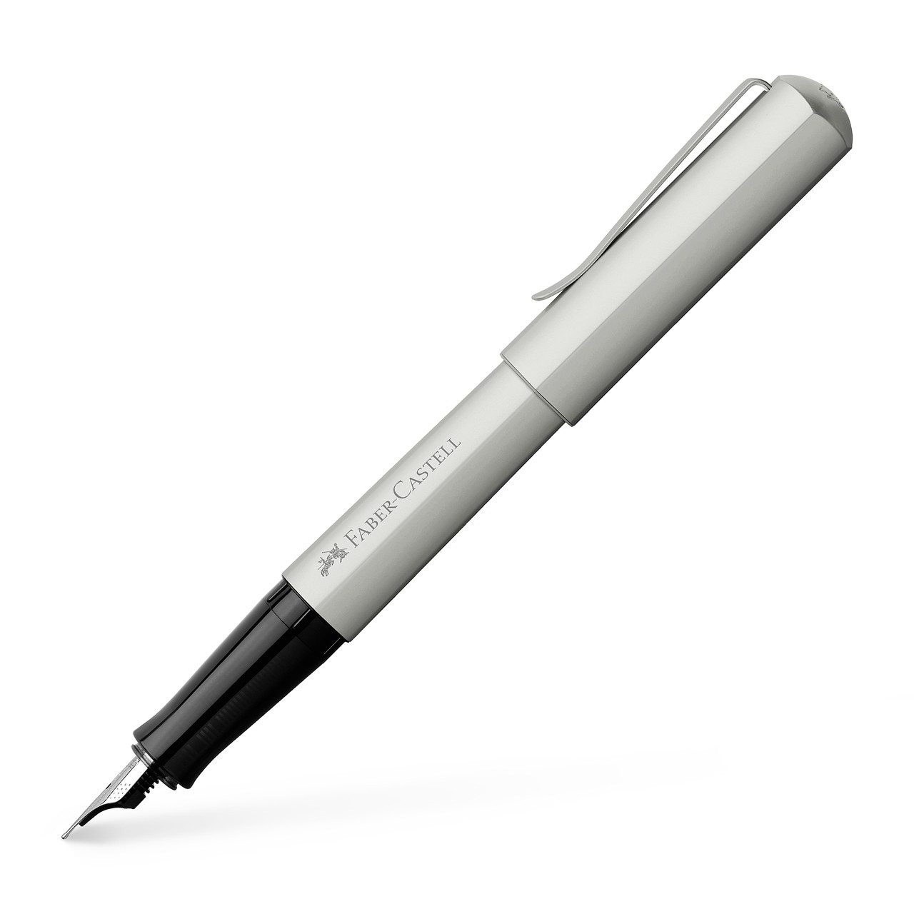 Faber-Castell Füllhalter Hexo, Füller mit hexagonalem Schaft aus eloxiertem Aluminium