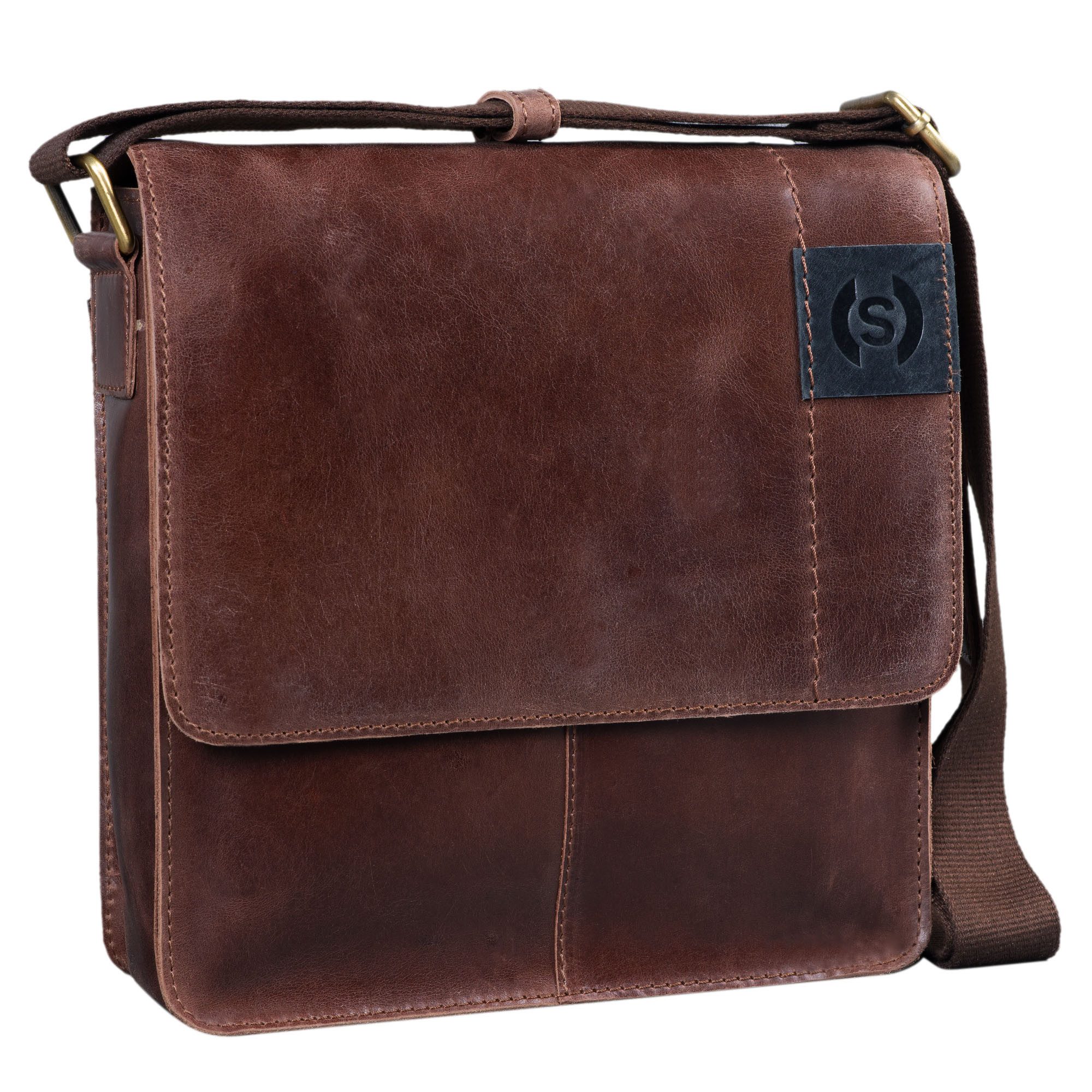 Schultertasche "Mircos" Tablet Umhängetasche Leder 9.7 Zoll