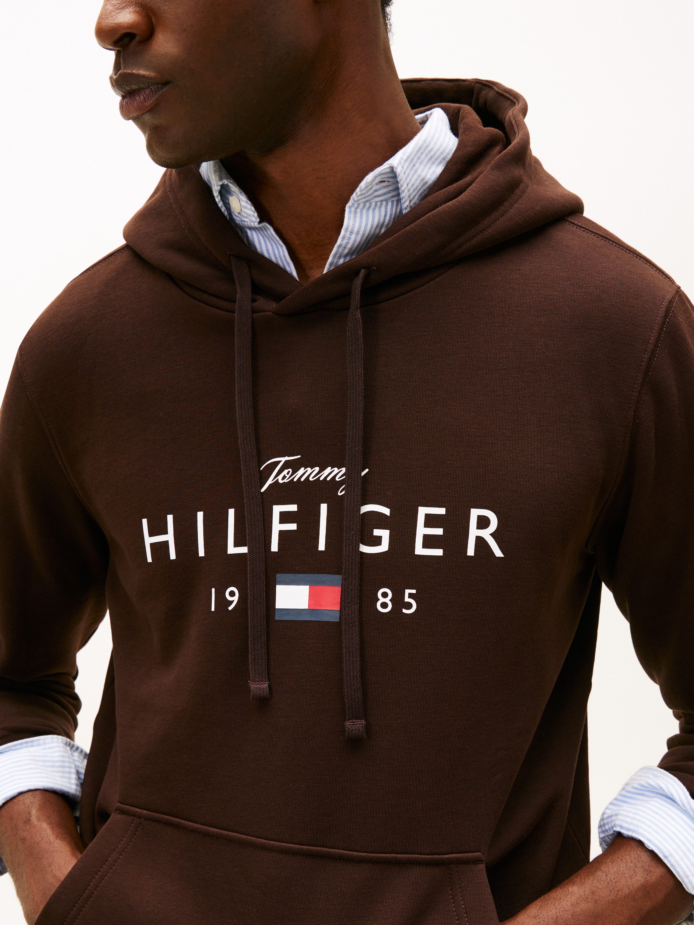 Tommy Hilfiger Hoodie BRAND LOVE BIG HILFIGER mit Logo-Grafik, normale Pass günstig online kaufen