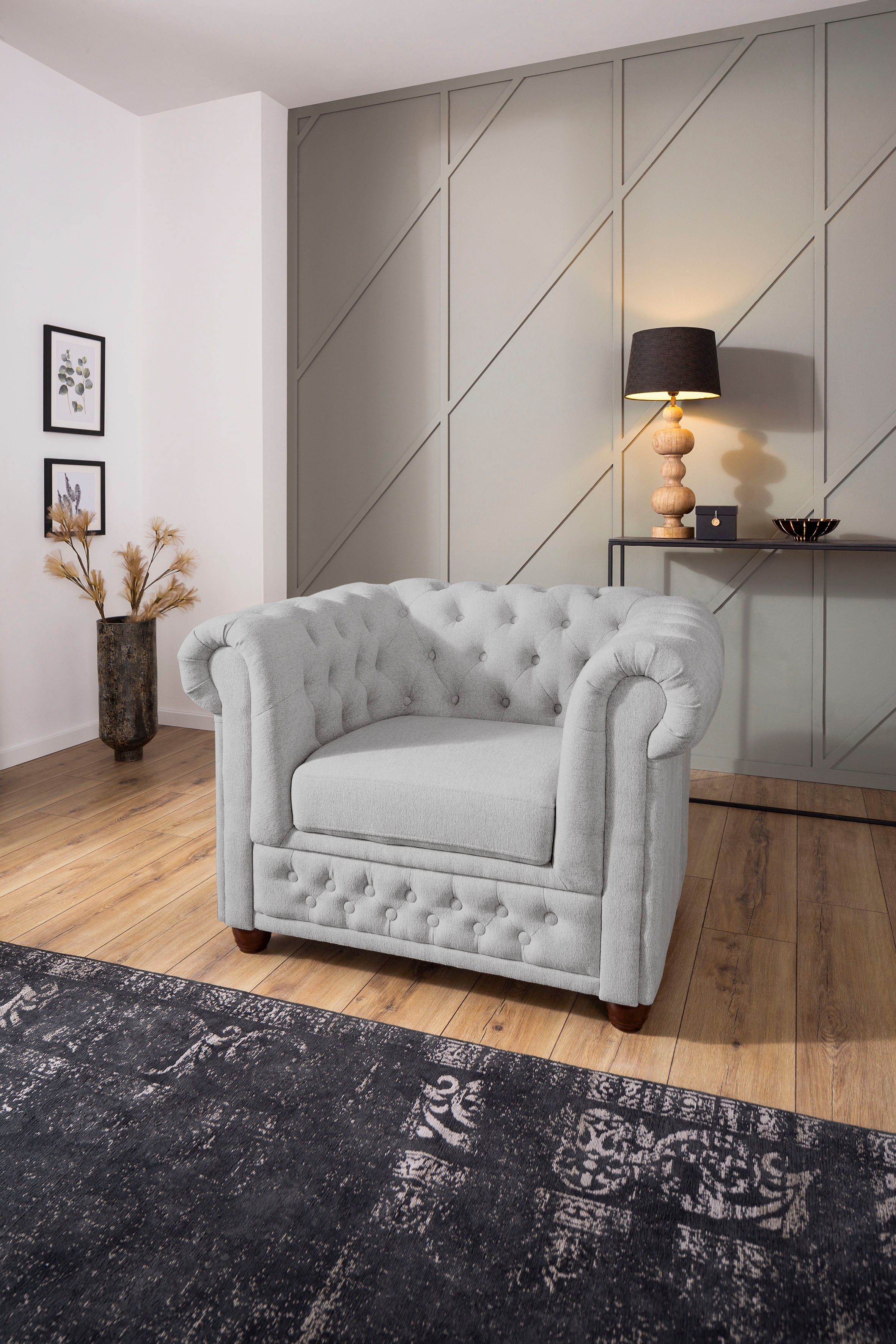 Home affaire Chesterfield-Sessel New Castle Sessel, günstig online kaufen