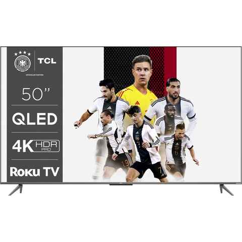 TCL 50RC630X1 QLED-Fernseher (127 cm/50 Zoll, 4K Ultra HD, Smart-TV, HDR Pro, HDR10+, Dolby Vision, Game Master, HDMI 2.1, ONKYO Sound)