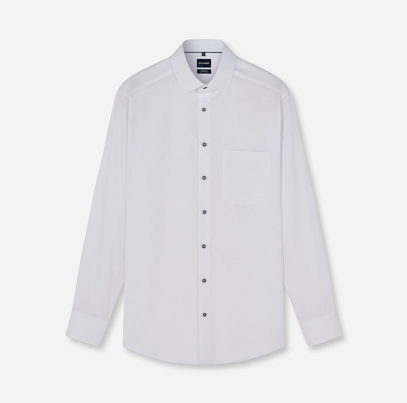 OLYMP Langarmhemd Luxor Businesshemd, New-Kentkragen, Comfort Fit