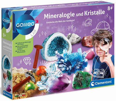 Clementoni® Experimentierkasten Galileo, Mineralogie und Kristalle, Made in Europe