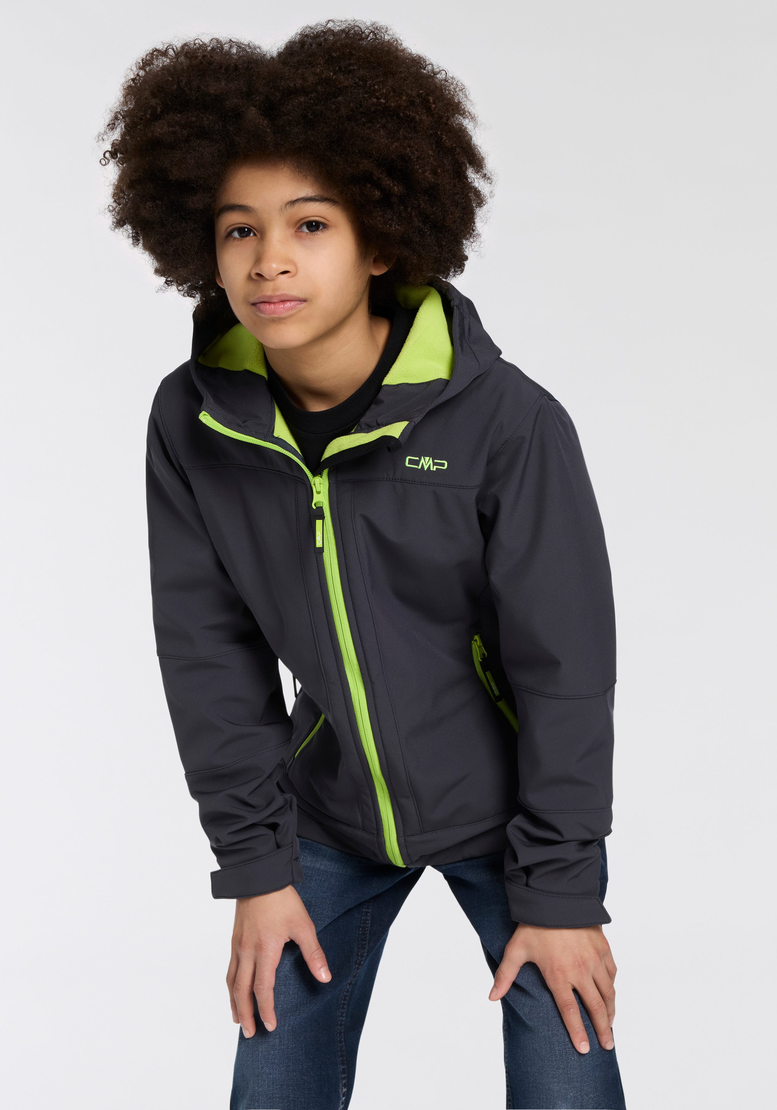 Softshelljacke KID SOFTSHELL JACKET FIX HOOD für Kinder
