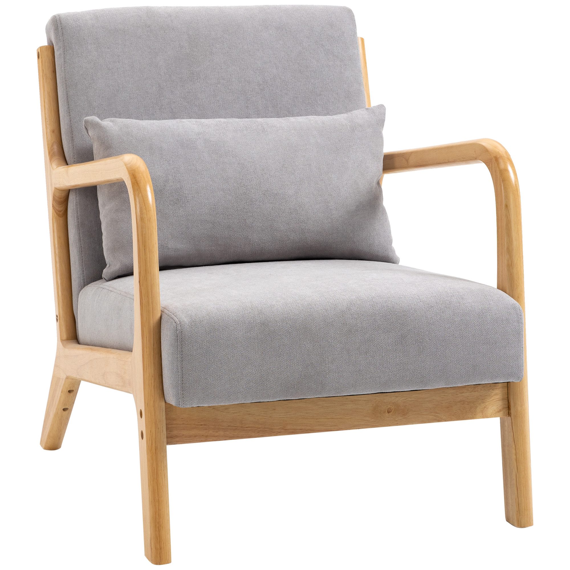 HOMCOM Relaxsessel mit Armlehne, Lendenkissen (Polstersessel, günstig online kaufen