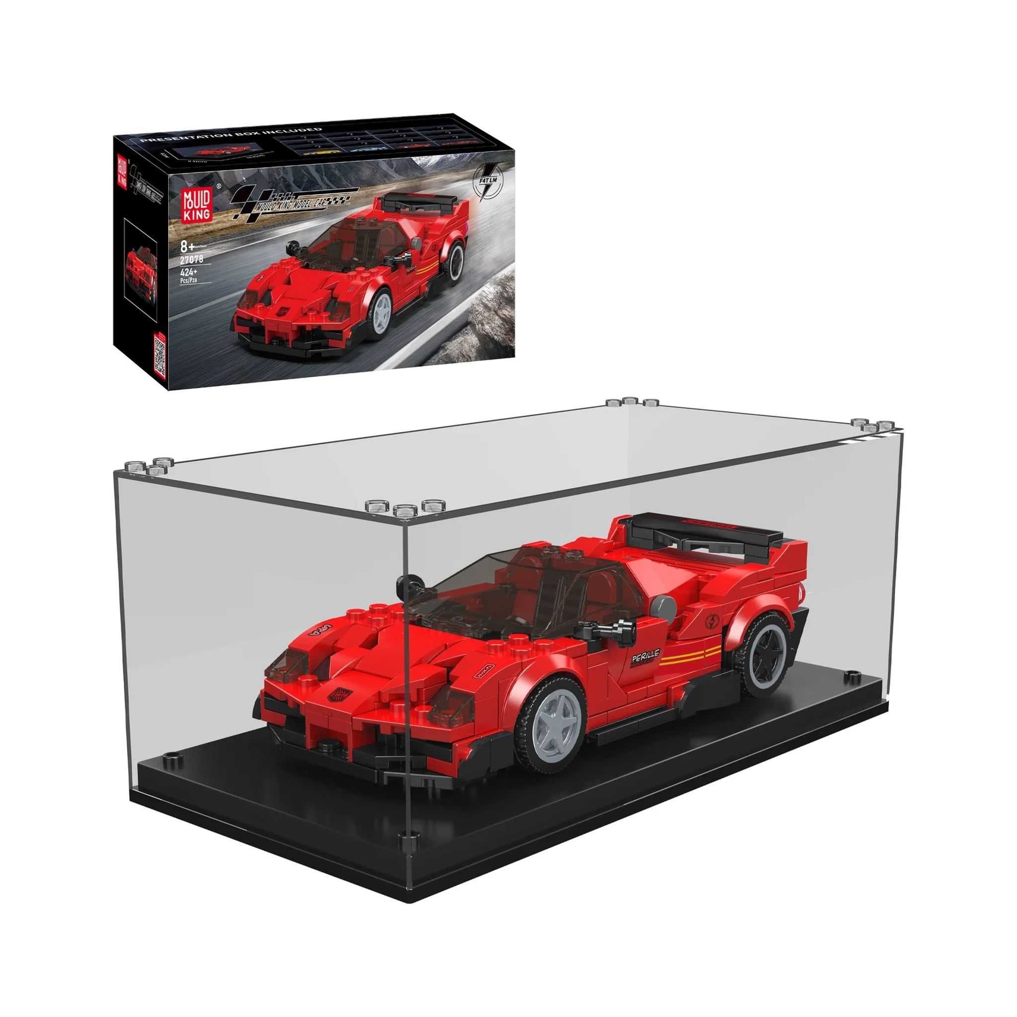 Mould King 27078 - Sportwagen F4T LM inkl. Vitrine (Mould King) Spielbausteine
