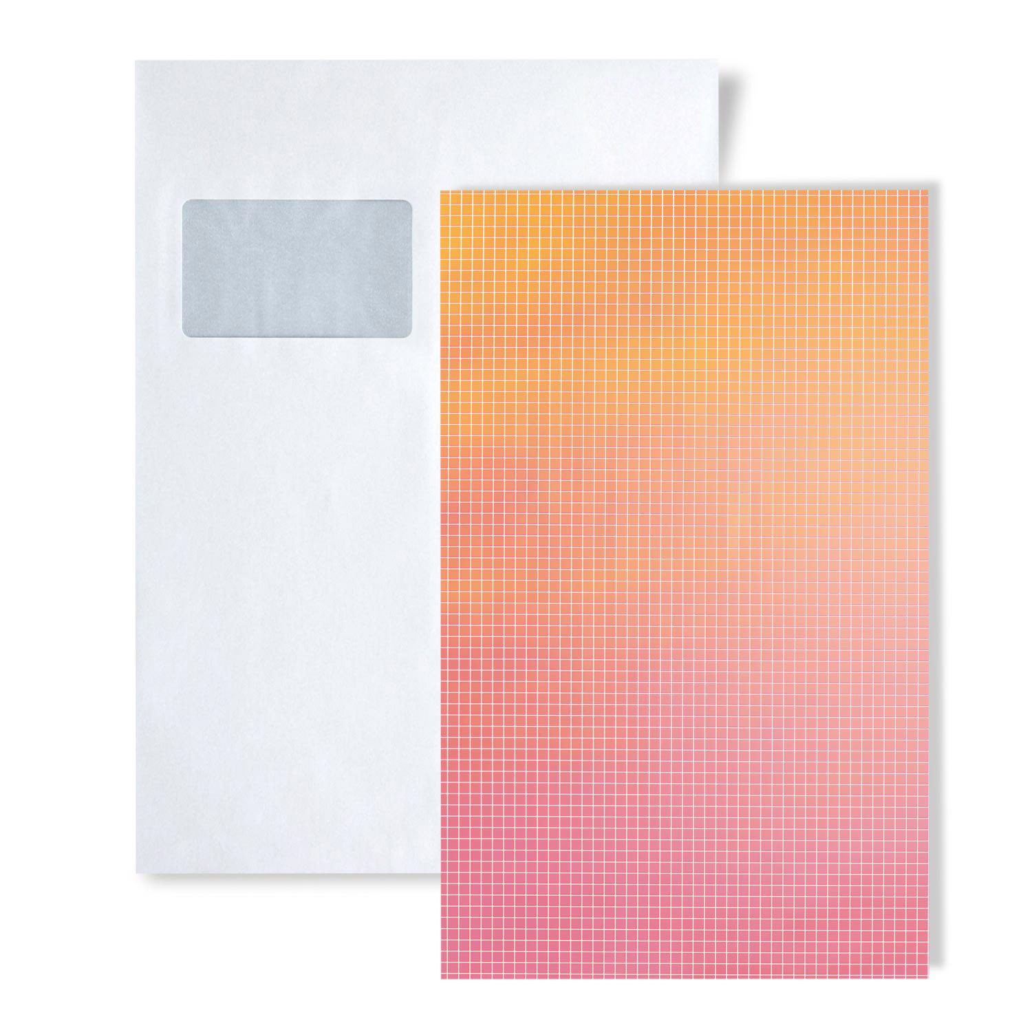 Wallface Wandpaneel 1 MUSTERSTÜCK S-27376 DIN A5 Wandpaneel Muster, BxL: 15x20 cm, 0 qm, (1 MUSTERSTÜCK, Produktmuster, 1-tlg., Muster des Wandpaneels) pink, orange, mehrfarbig, glänzend / spiegelnd