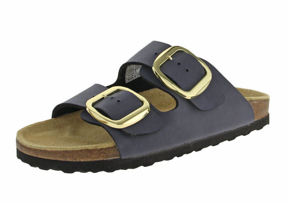 Supersoft Damen Pantolette mit Fußbett Keilpantolette