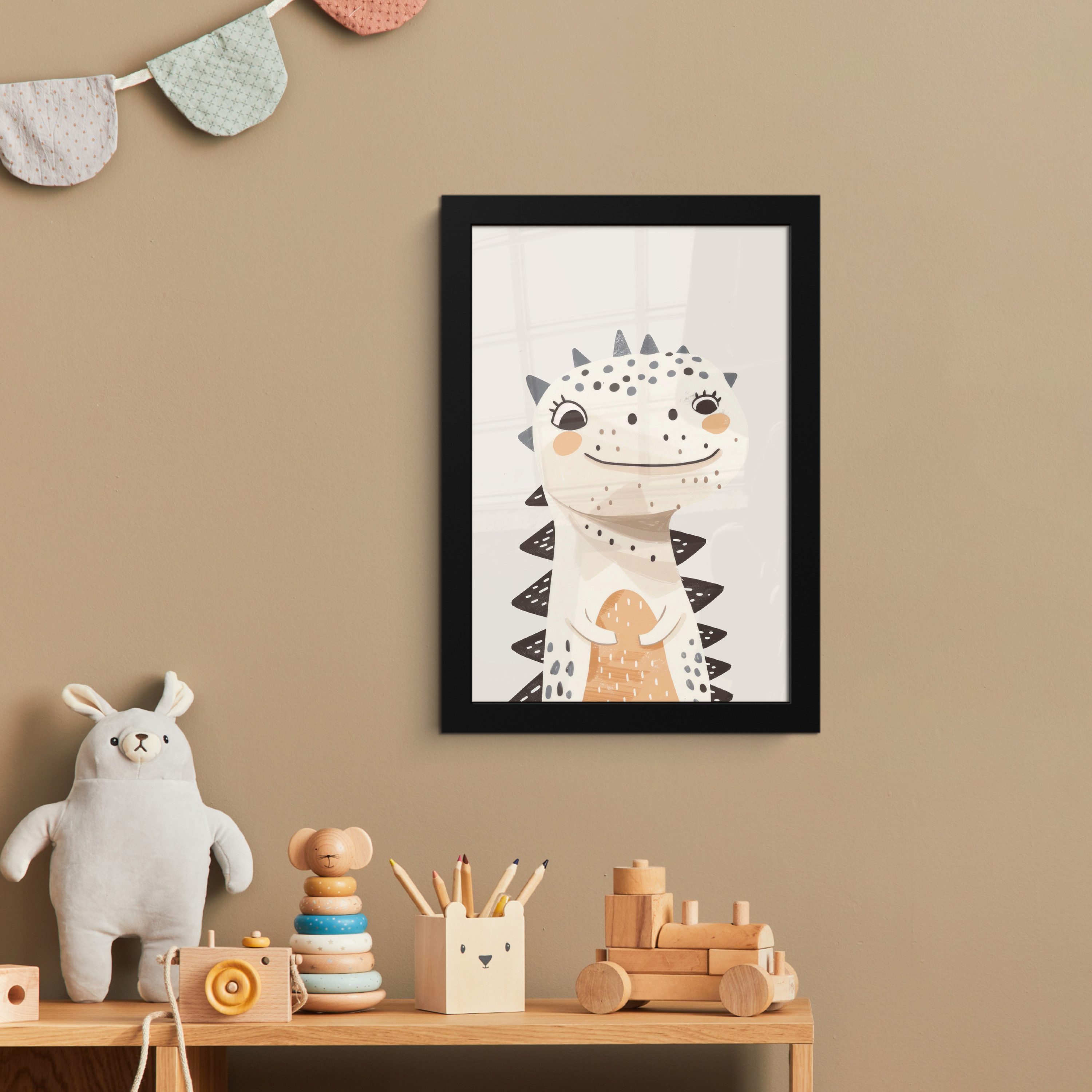 MuchoWow Poster Dinosaurier - Pastellfarben, (1 günstig online kaufen