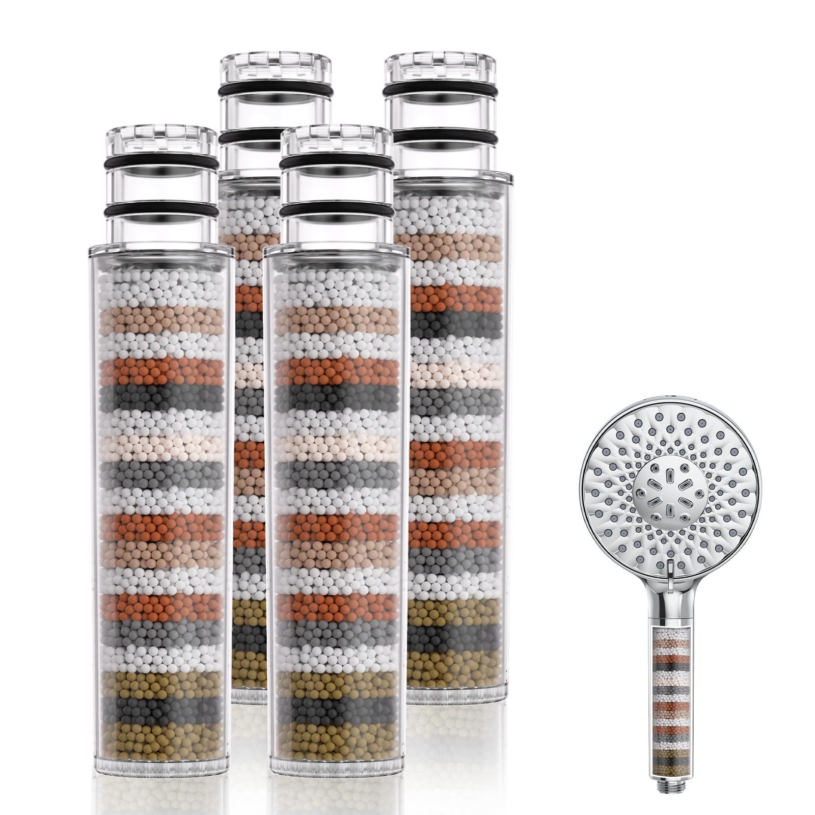 Rainsworth Handbrause Rainsworth Handbrause, (Set, sales@aquavital-global.com), 9 Strahlarten Filtrieren Handbrause Kalkfilter