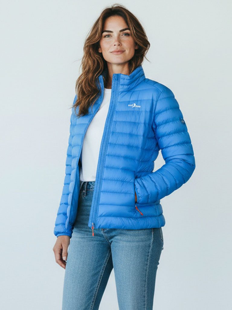 Blue Wave Steppjacke Ornella Damen Jacke Ornella gesteppt mit Stehkragen - Packable mit Packbeutel