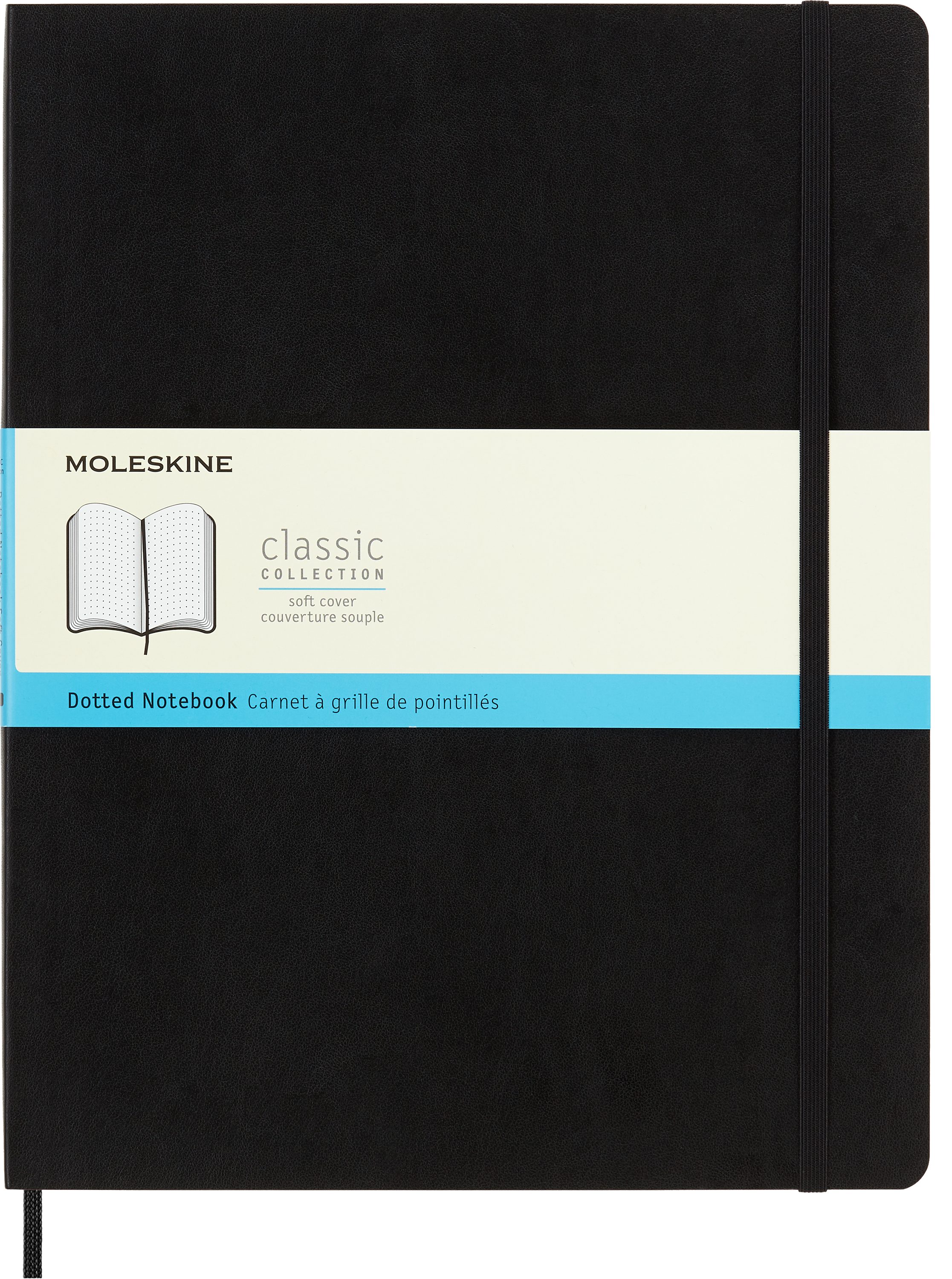 Notizbuch Weicher Einband MOLESKINE XXL Dotted Classic Notizbuch, Schwarz