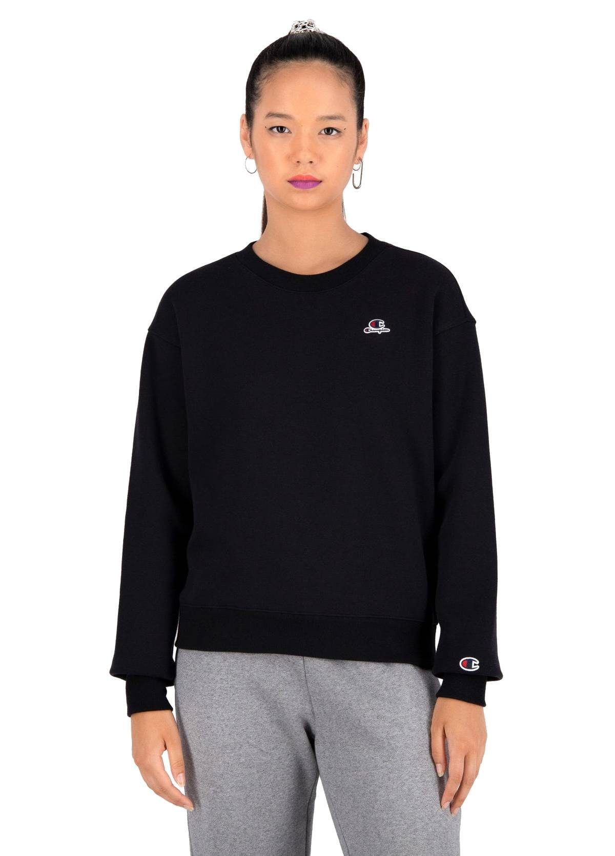 Champion Sweater Sweatpulli Champion Crewneck Sweatshirt (1 Stück, 1-tlg) schwarz