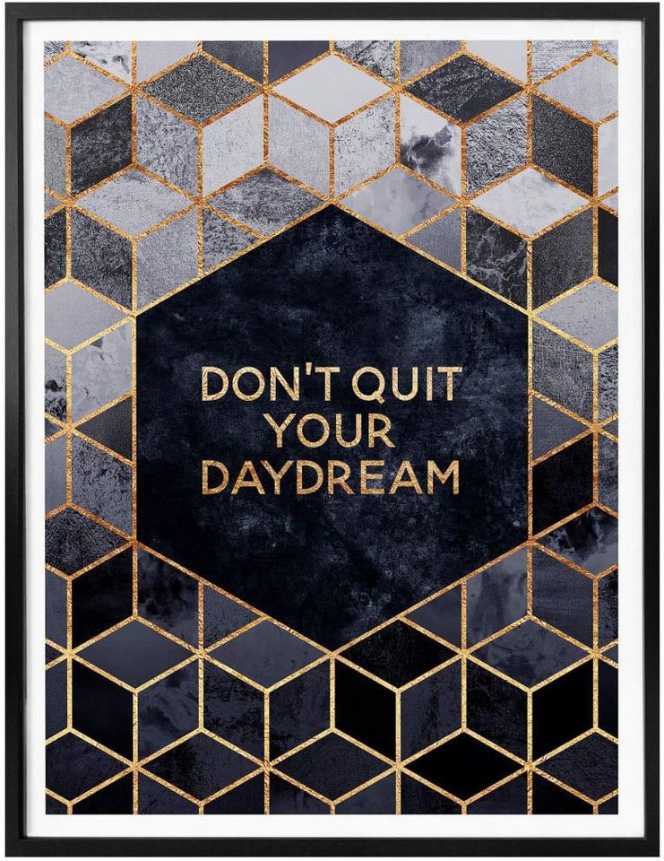 Wall-Art Poster Don´t Quit Daydream, Schriftzug (1 St)
