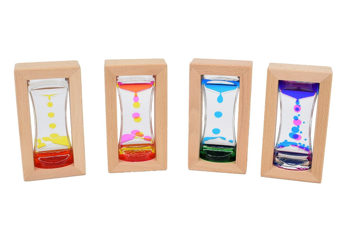 CHiLA Sanduhr Sanduhr schwebende Tropfen - Holz einzeln