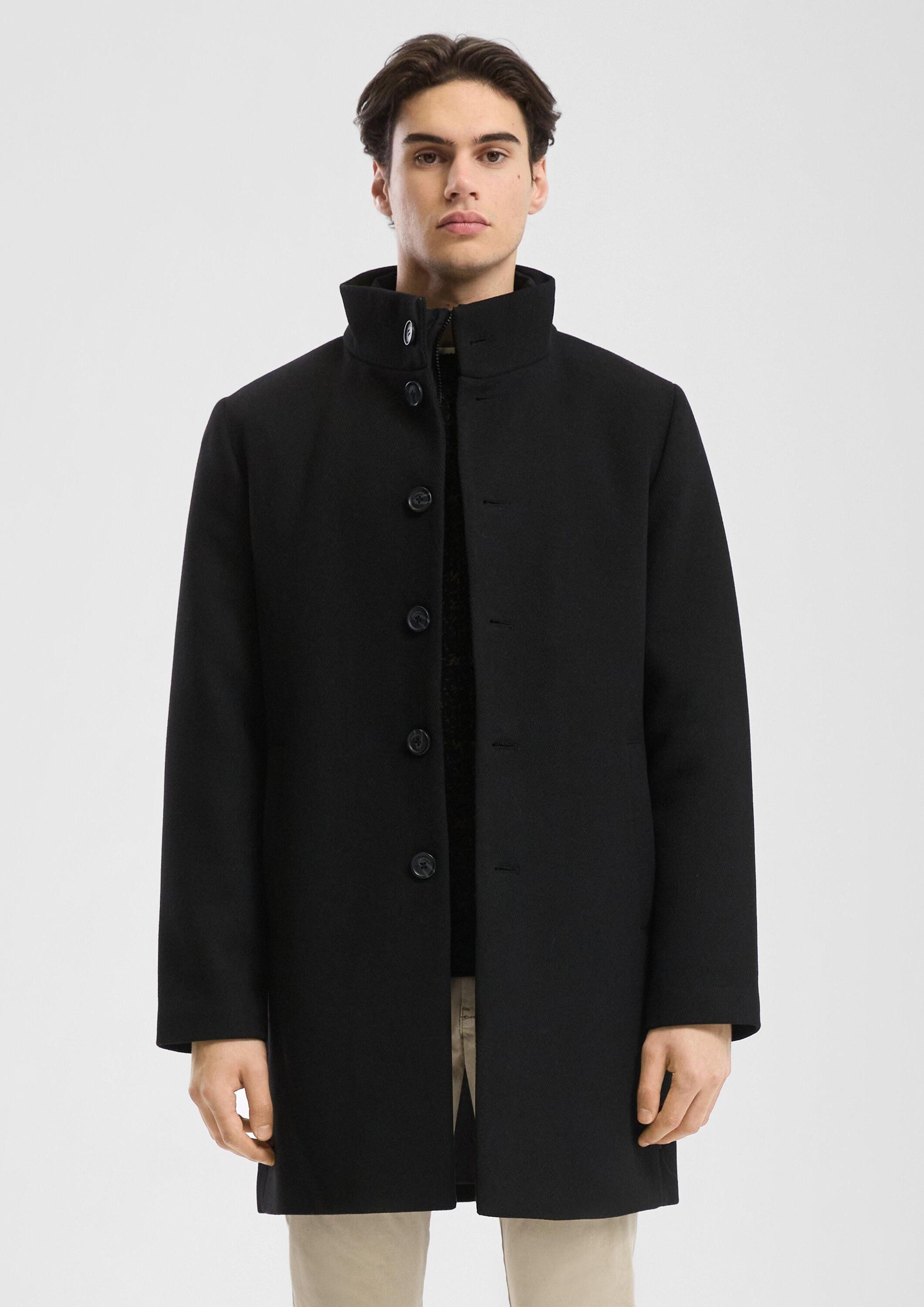 QS Funktionsmantel Outdoor-Mantel Stehkragenmantel mit gestepptem Insert günstig online kaufen