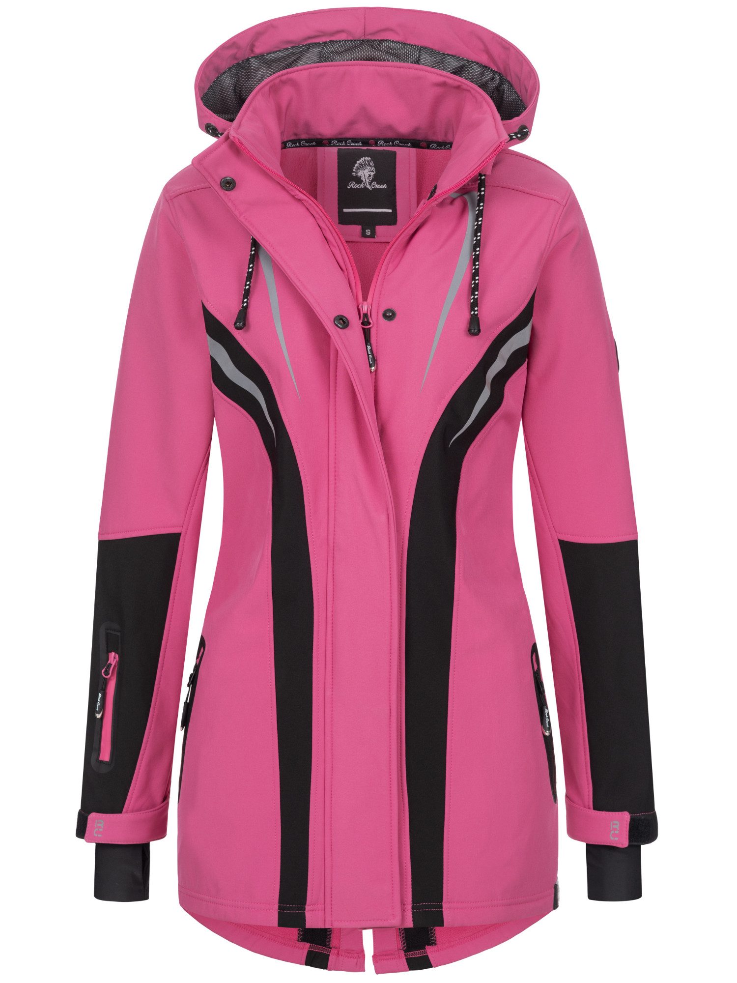 Rock Creek Softshelljacke Damen Softshellmantel Wanderjacke günstig online kaufen