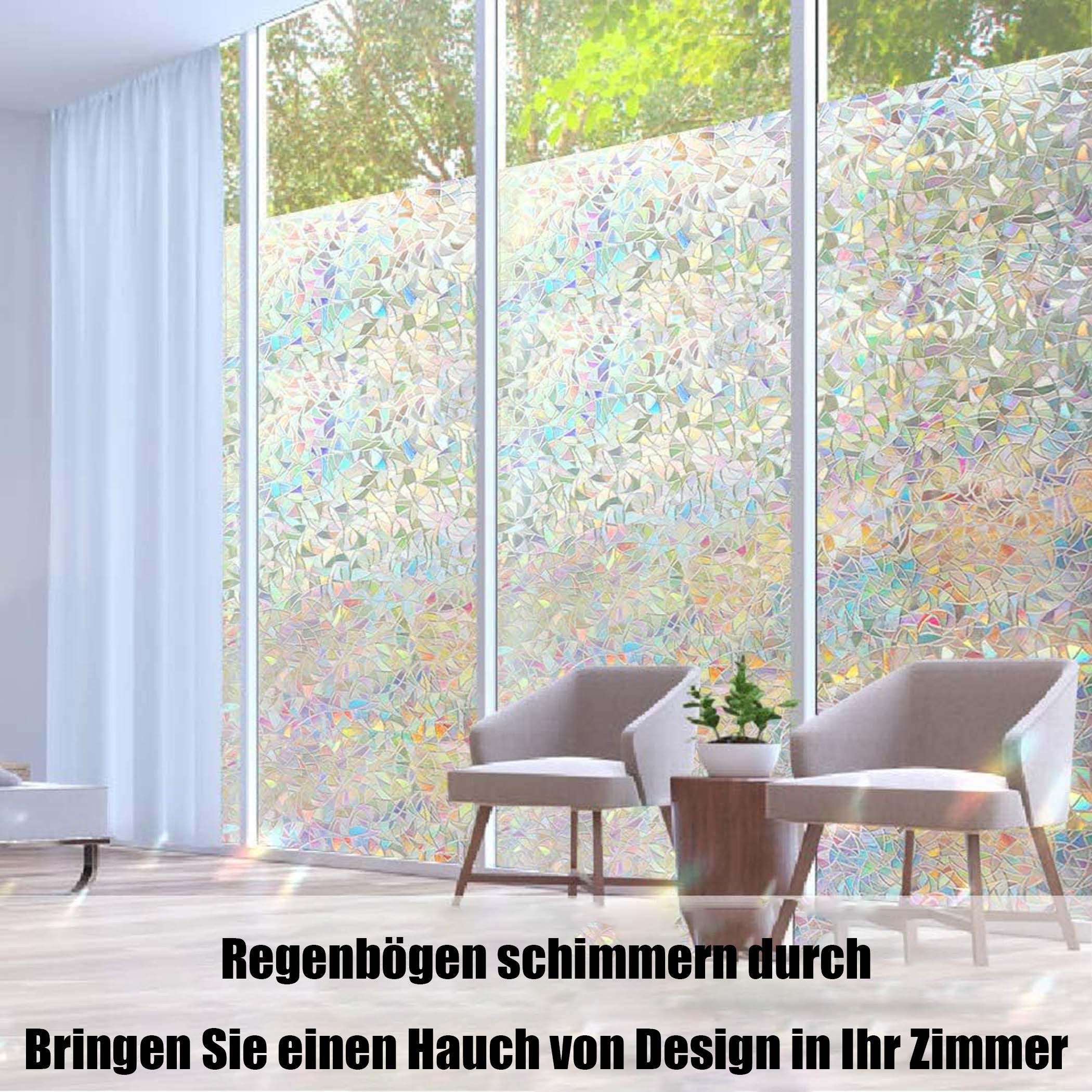 Coonoor Fensterfolie Selbsthaftend Blickdicht Sichtschutzfolie Fenster günstig online kaufen