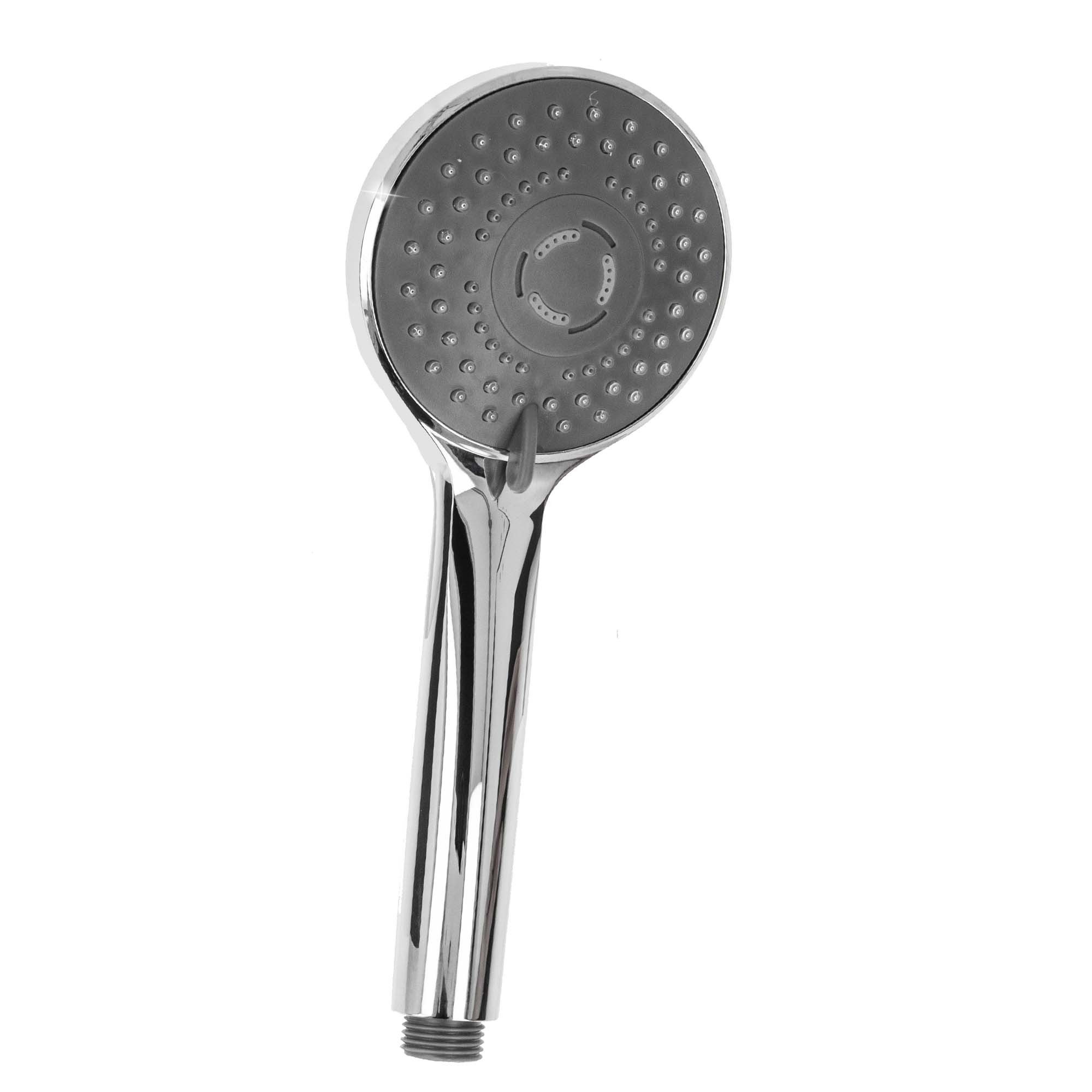 Duschbrause Komfort-Handbrause Ø 100 mm, mit 3-Funktionen und Antikalknoppen