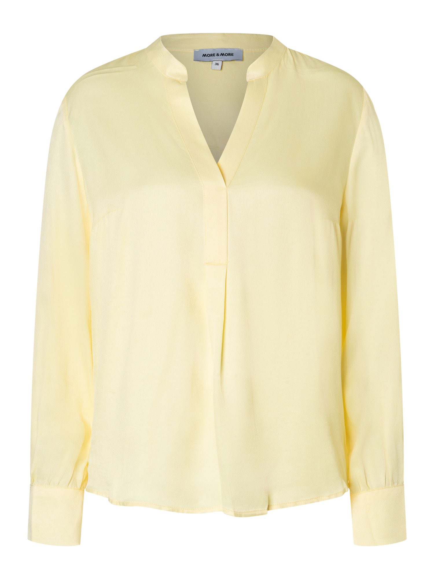 MORE&MORE Langarmbluse edle, glänzende Langarmbluse, Satin günstig online kaufen