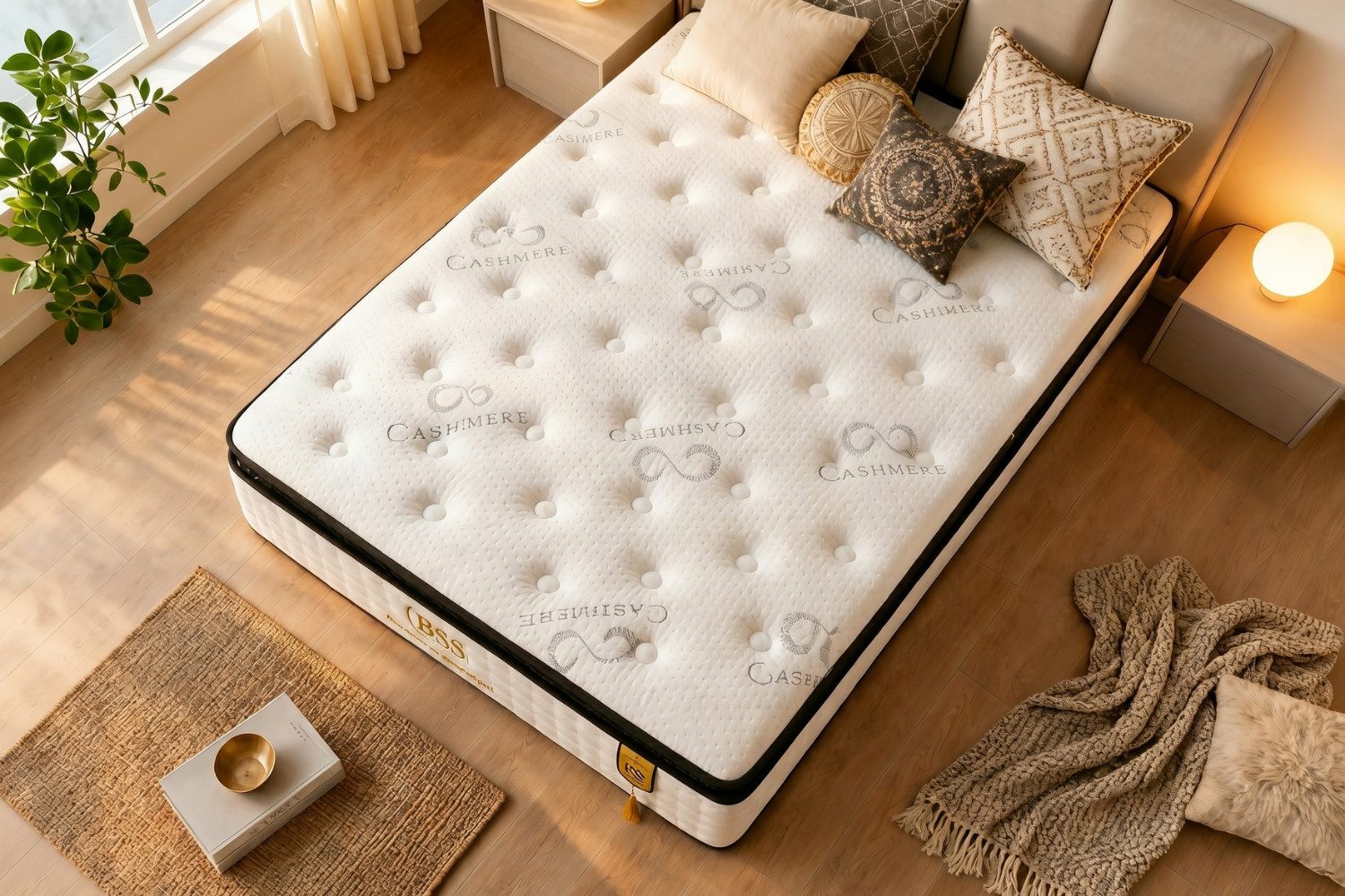 Taschenfederkernmatratze, 7-Zonen Federkernmatratze, Höhe 33 cm, H3, Topper, Pointhome, (90x200 cm, Hyper & Extra Komfort Schaum, Komfortschicht), Topper Integriert Bett, Atmungsaktiv Matratze
