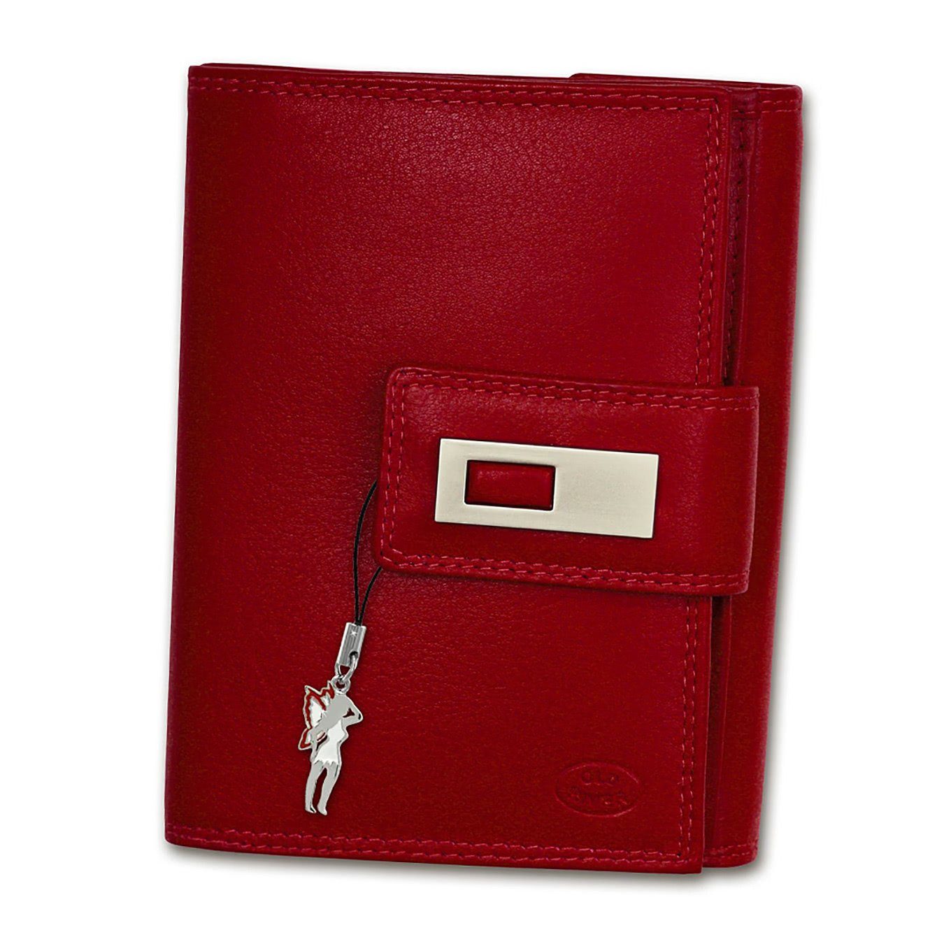 Old River Geldbörse OPD701X Old River Damen Herren Portemonnaie (Portemonnaie, Portemonnaie), Damen, Jugend Echtleder Geldbörse Размер ca. 14cm, blau, aqua