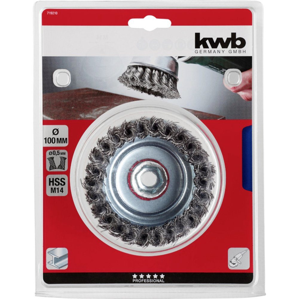 Thumbnail - kwb Schleifaufsatz kwb AGGRESSO-FLEX® TOPFBÜRSTE, STAHLDRAHT, GEZOPFT 719206 1 St.
