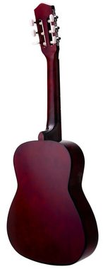 Gitarrenset Acoustic Series AS-851-L Klassikgitarre für Linkshänder Starter-SET (Konzertgitarre, Bag/Tasche, Schule, Plektren, Saiten, Stimmpfeife) natur 1/2